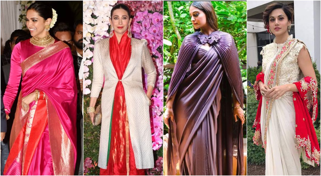 11 Styles of Pairing a Coat with a Saree